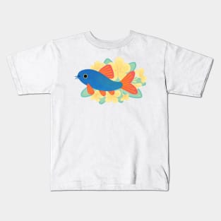 Blue botia Kids T-Shirt